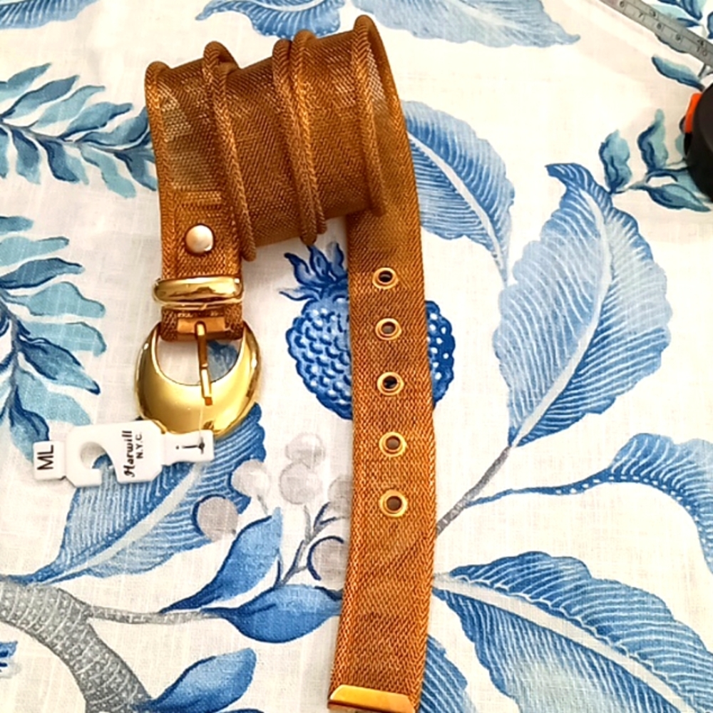 70s belt, metal net Belt, size M/L